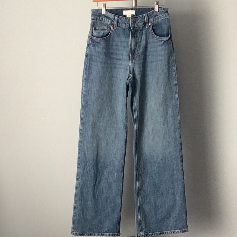 Hi Waisted||Wide Leg Jeans - Picture 2 of 8